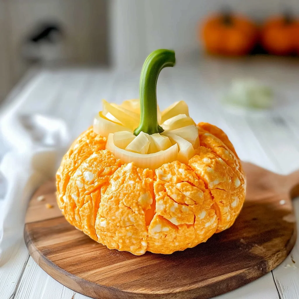 Pumpkin Shaped Cheese Ball