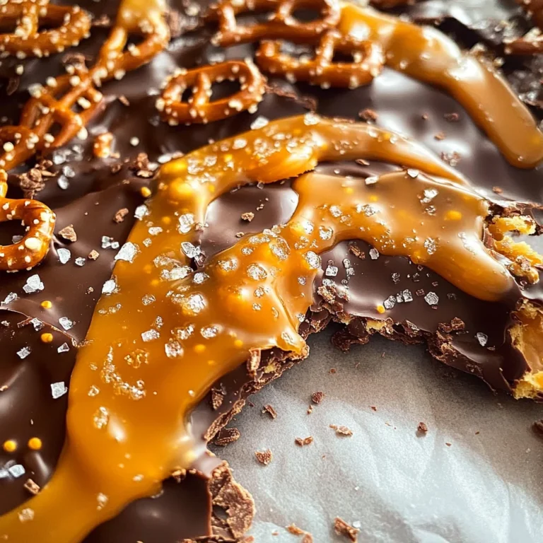 Salted caramel pretzel bark