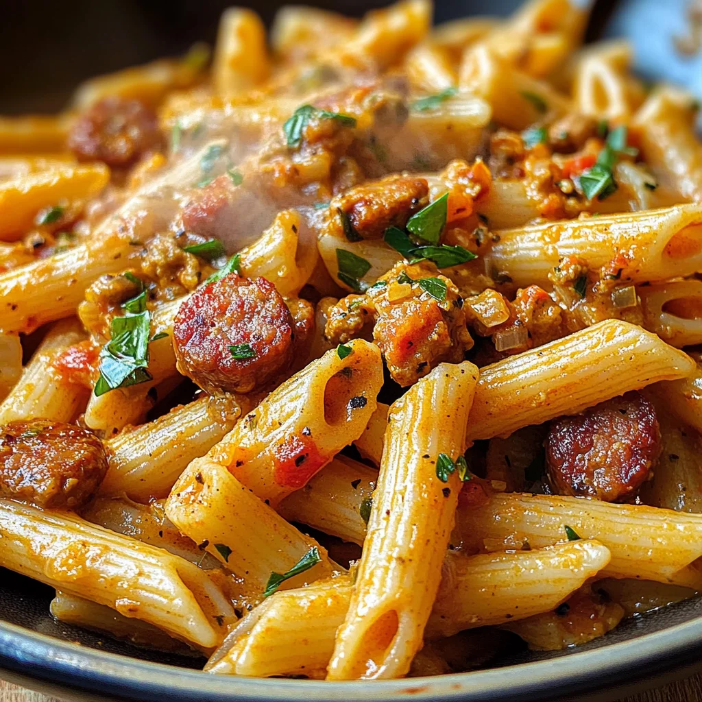 Spicy Cajun Pasta with Sausage