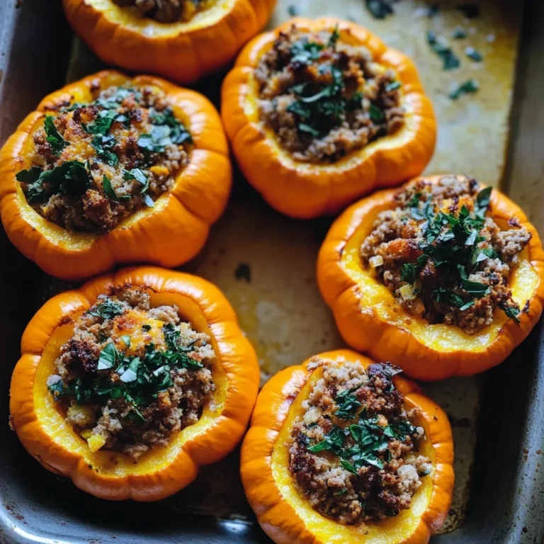Stuffed Mini Pumpkins Recipe