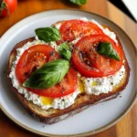 Tomato and Cottage Cheese Toast