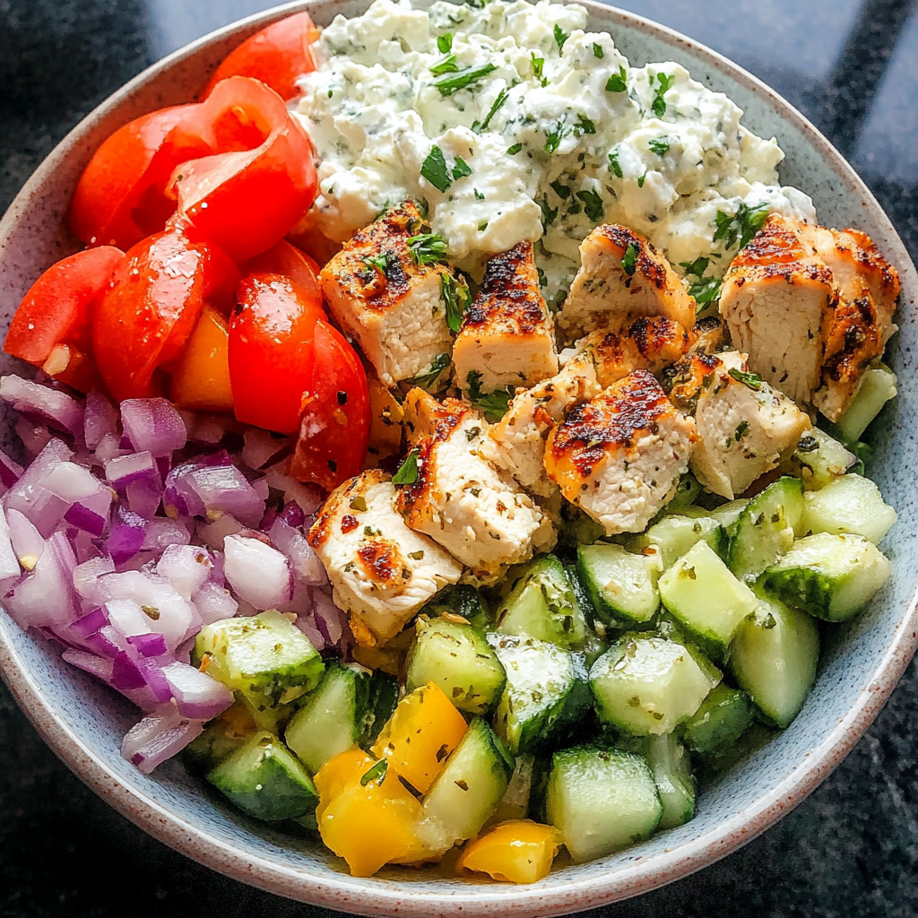 Greek Chicken Bowls