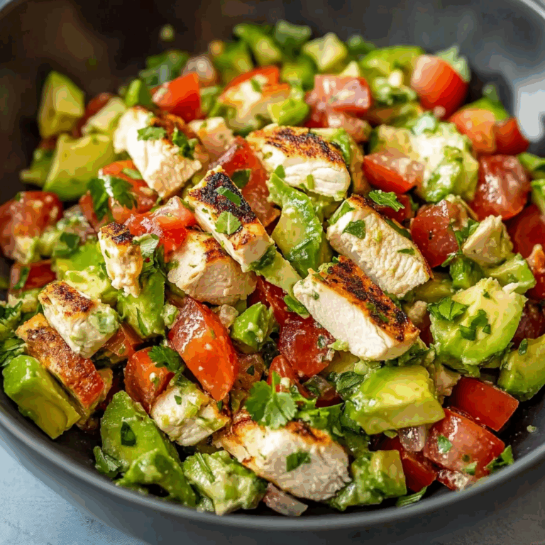 Healthy Avocado Chicken Salad Recipe
