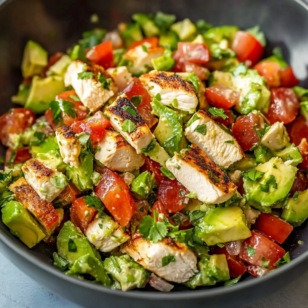 Healthy Avocado Chicken Salad Recipe