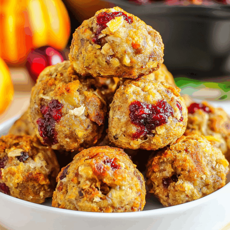 Cranberry & Turkey Stuffing Balls