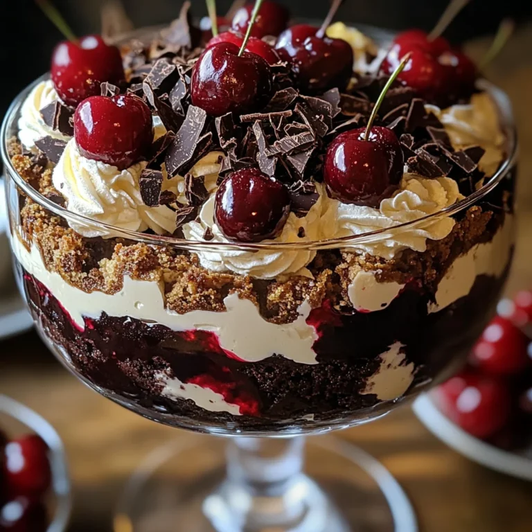 Black Forest Trifle for Christmas