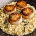 Brown Butter Scallops with Parmesan Risotto: A Luxurious Culinary Delight
