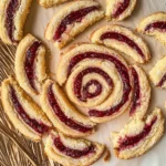 Buttery Raspberry Swirl Shortbread Cookies
