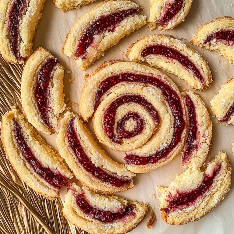 Buttery Raspberry Swirl Shortbread Cookies