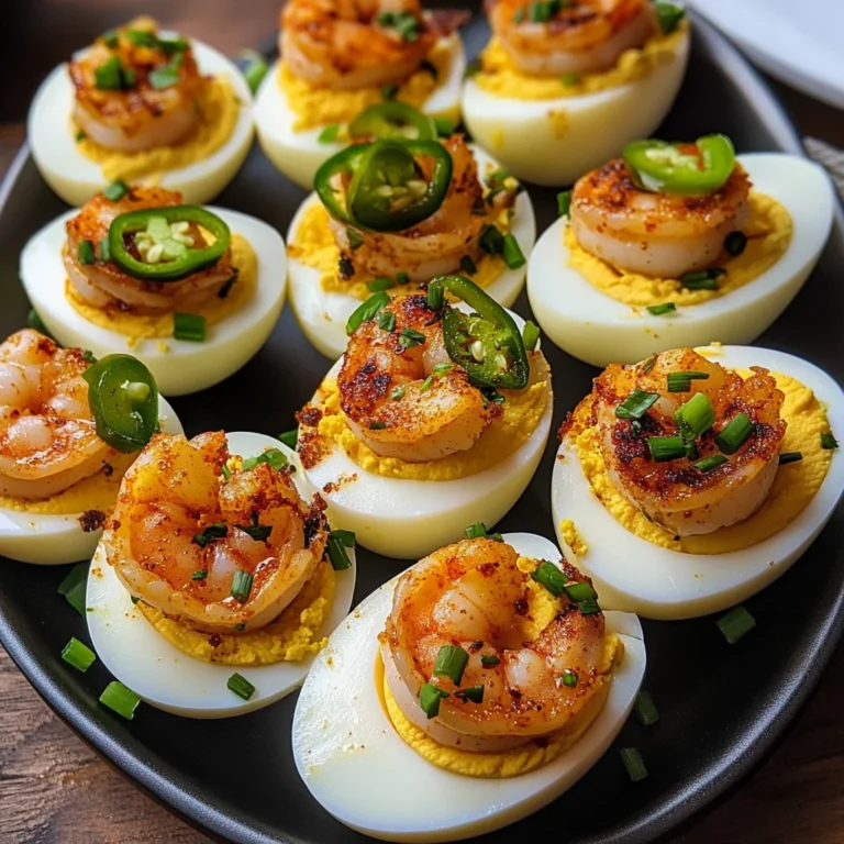 Cajun Shrimp Deviled Eggs