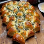 Cheesy Christmas Tree Bread