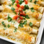 Chicken Enchiladas with Sour Cream White Sauce