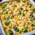 Chicken and Broccoli Alfredo Bake