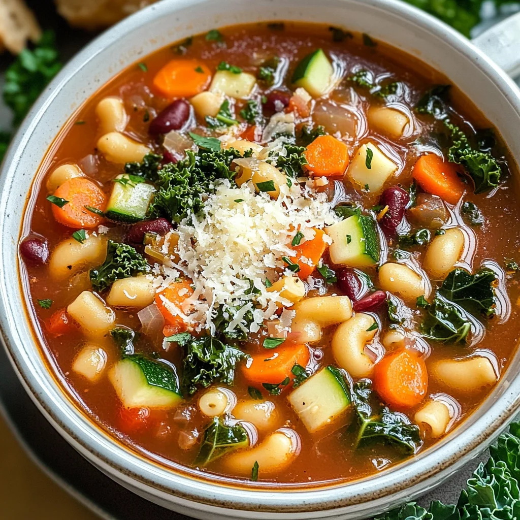 Classic Minestrone Soup with Gluten-Free Noodles