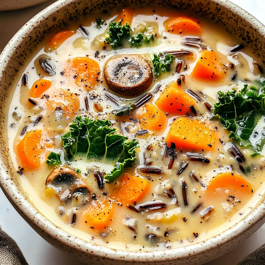 Cozy Autumn Wild Rice Soup