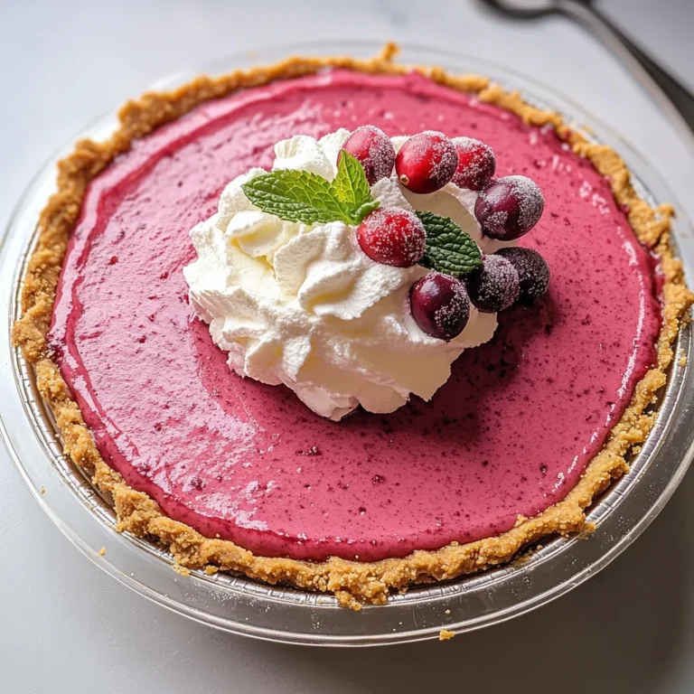 Cranberry Mousse Pie