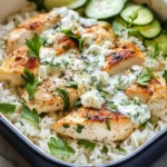 Dump-and-Bake Chicken Tzatziki Casserole