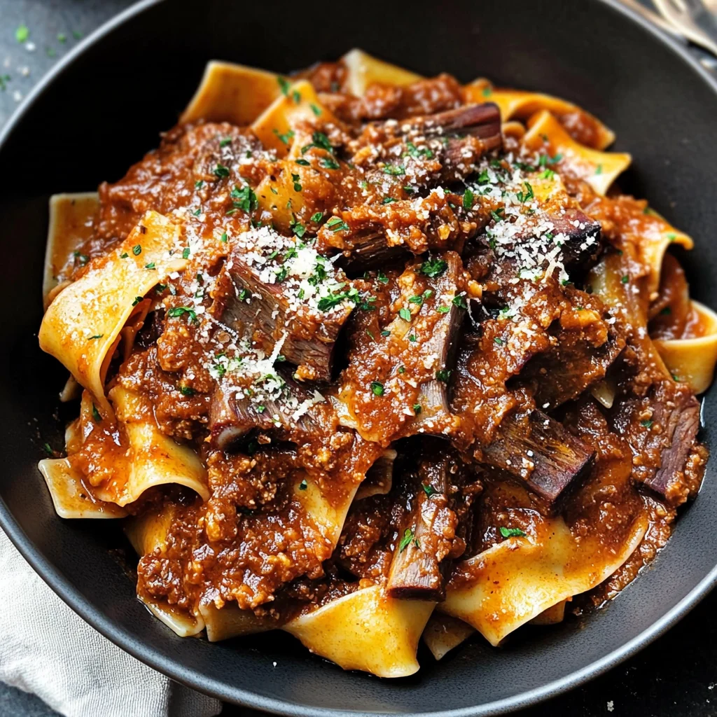 Dutch Oven Short Rib Ragu with Pappardelle