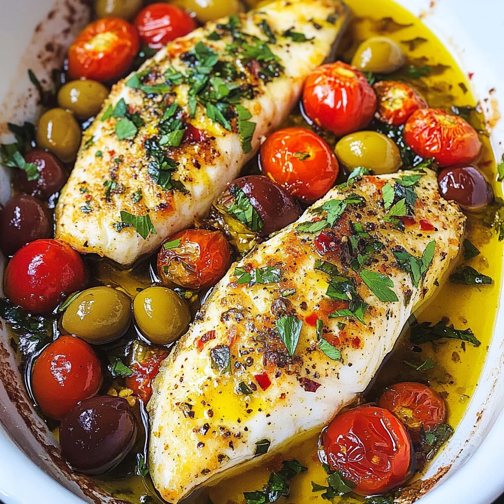 Easy Mediterranean Baked fish