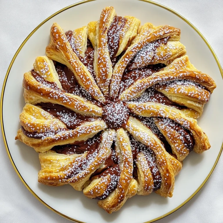 Easy Puff Pastry Snowflake