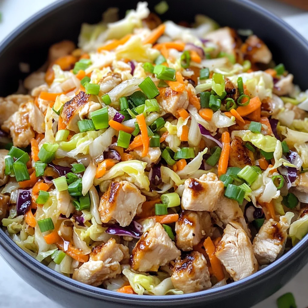 Egg Roll Bowls with Chicken and Cabbage: An Incredible Ultimate 10-Minute Meal