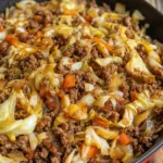 Ground Beef and Chopped Cabbage