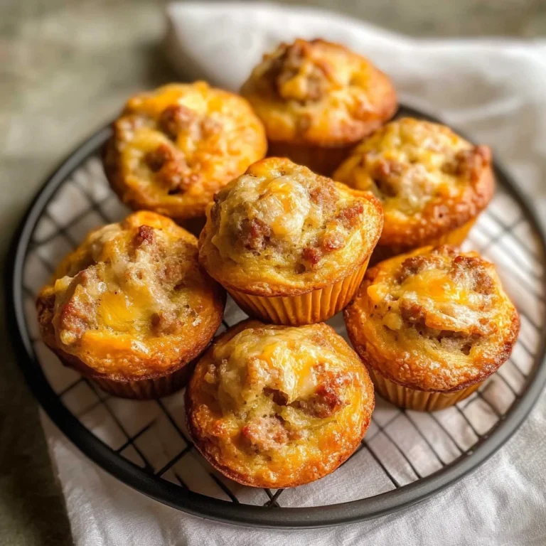 High-Protein Pancake Sausage Mini Muffins