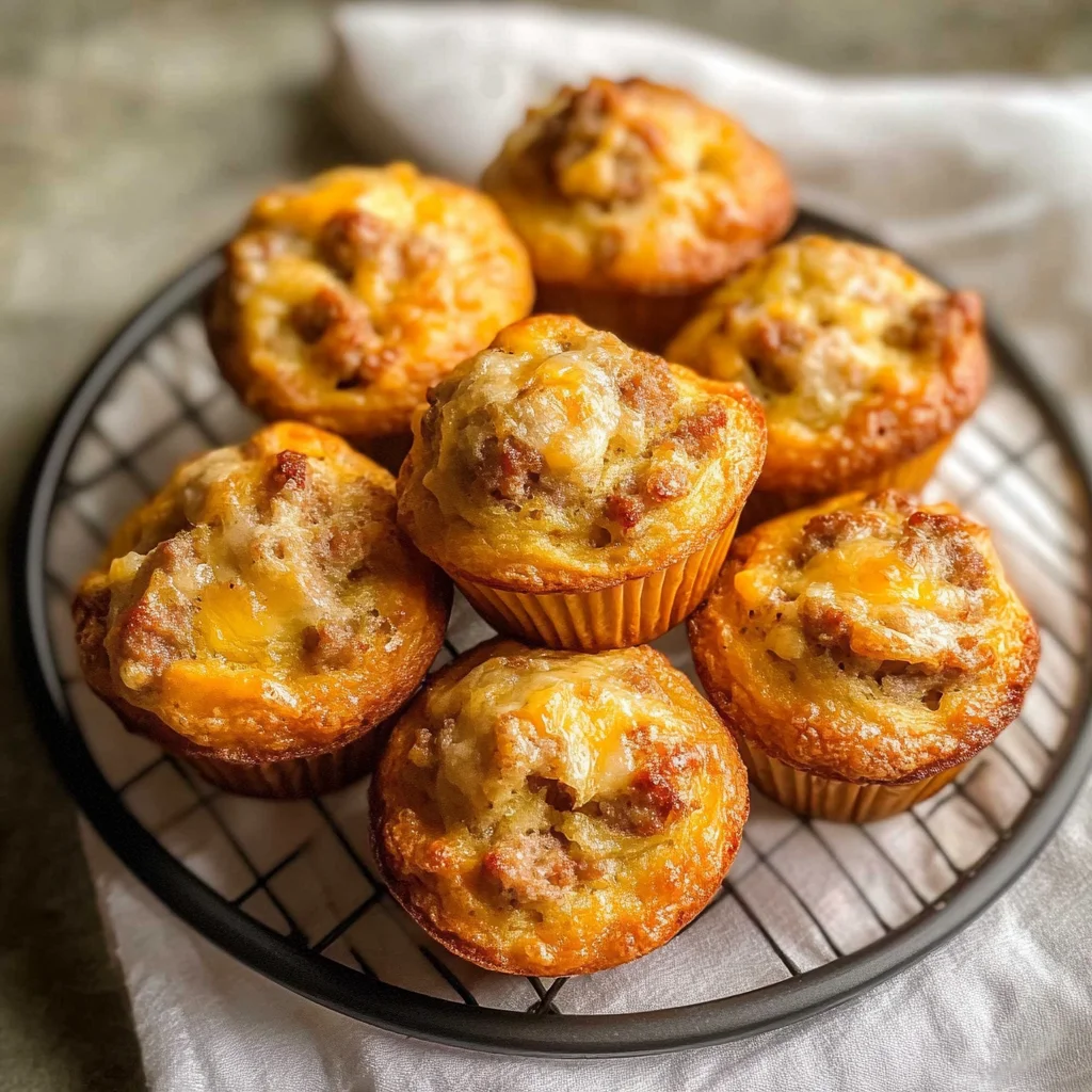 High-Protein Pancake Sausage Mini Muffins