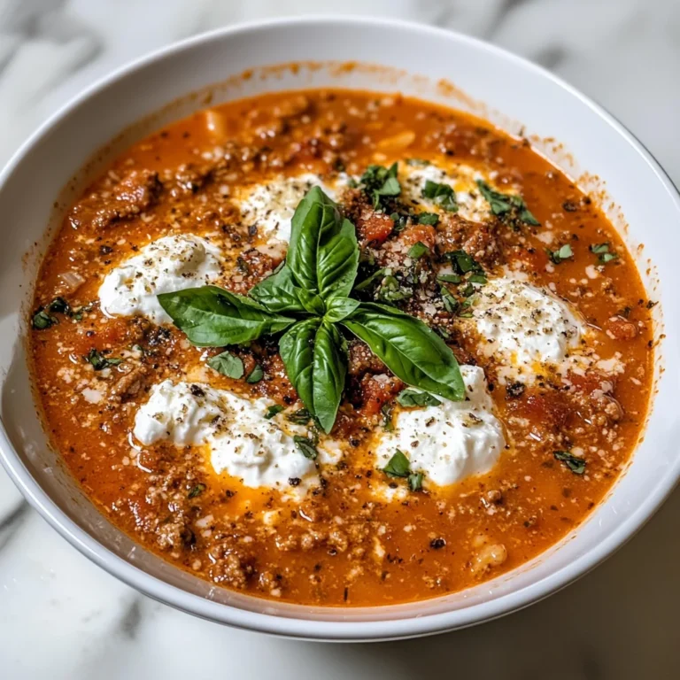 Keto Lasagna Soup Recipe