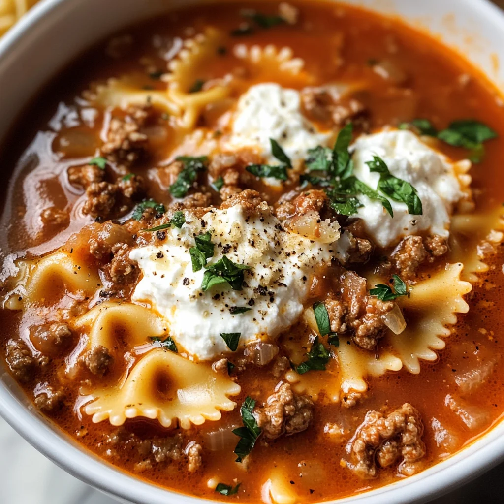 Lasagna Soup