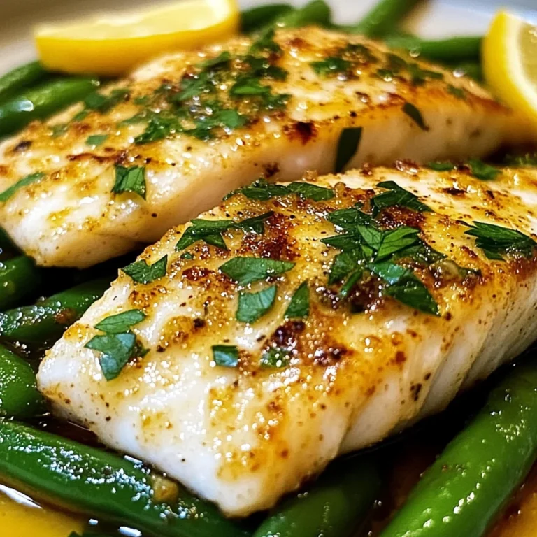 Lemon Garlic Tilapia with Green Beans