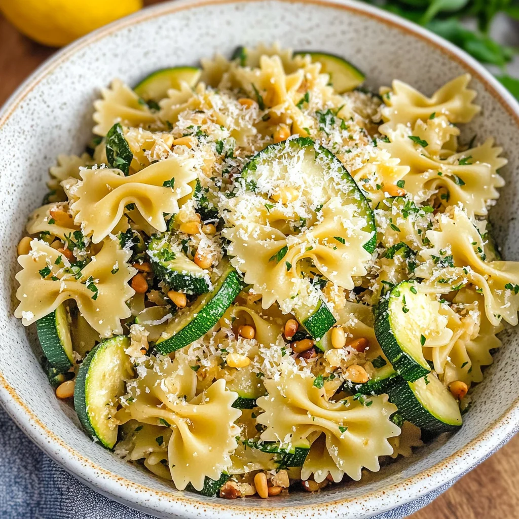 Lemon Zucchini Pasta