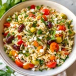 Light Orzo Olive Salad