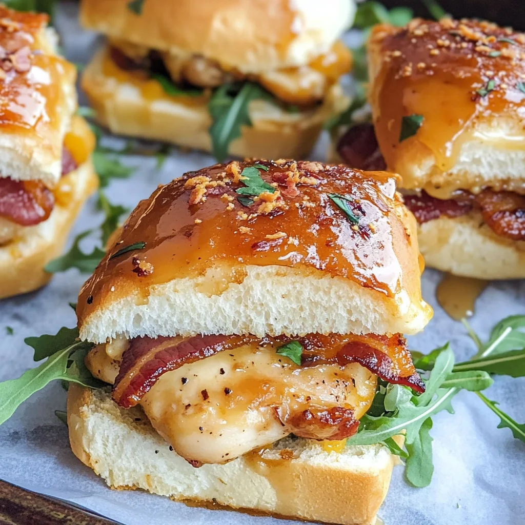 Maple Chicken & Bacon Sliders