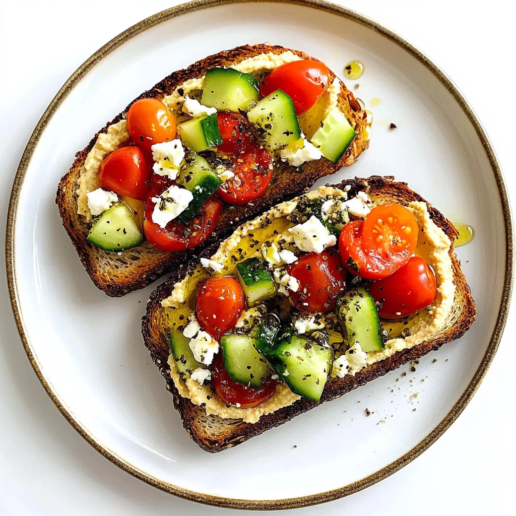 Mediterranean Hummus Toast with Za'atar