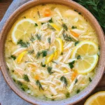 Mediterranean Lemon Chicken Soup: A Creamy, Comforting Bowl of Sunshine