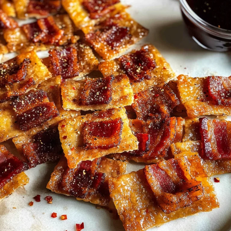 Parmesan Candied Bacon Crackers