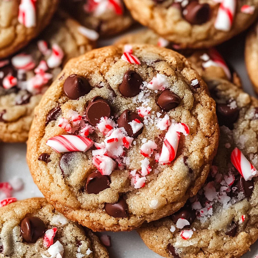 Peppermint Chocolate Chip Cookies
