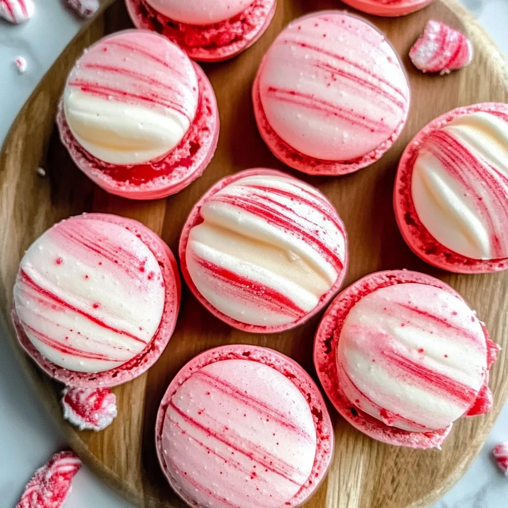 Peppermint Macarons