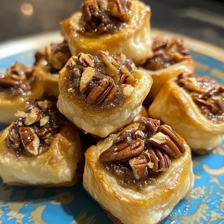 Puff Pastry Pecan Pie Bites