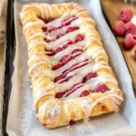 Raspberry-Cream Cheese Holiday Crescent Danish