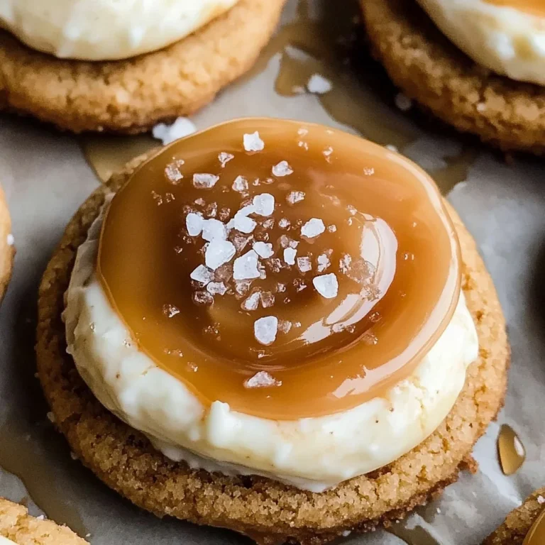 Salted Caramel Cheesecake Cookies