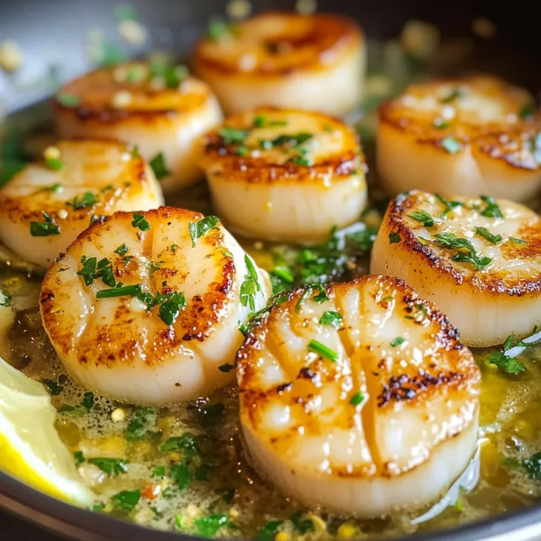 Seared Scallops with Garlic Butter