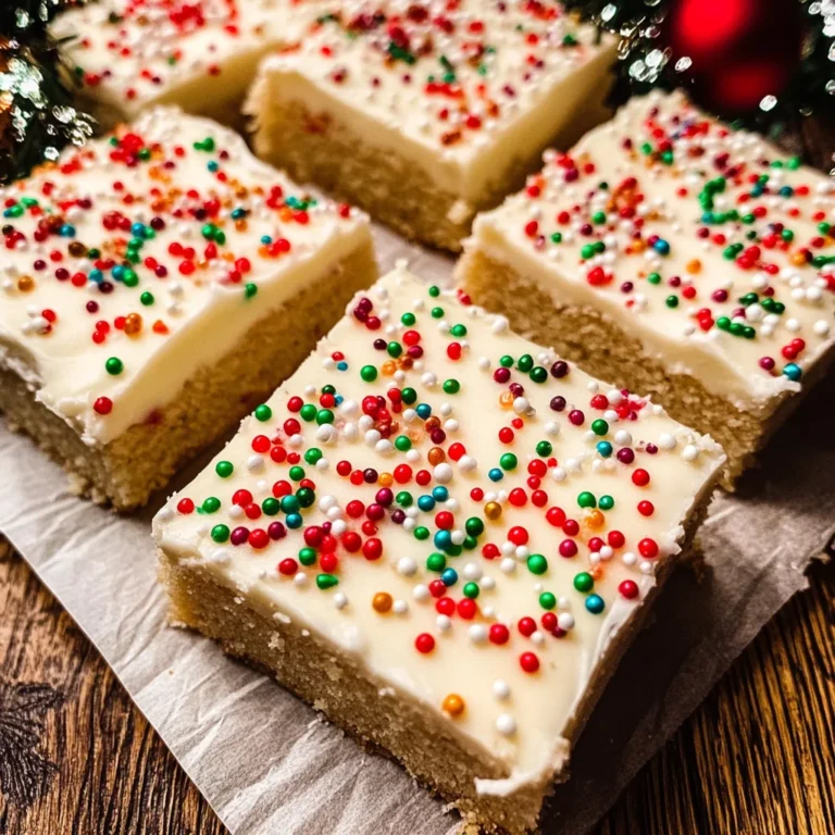 The best Christmas sugar cookie bars