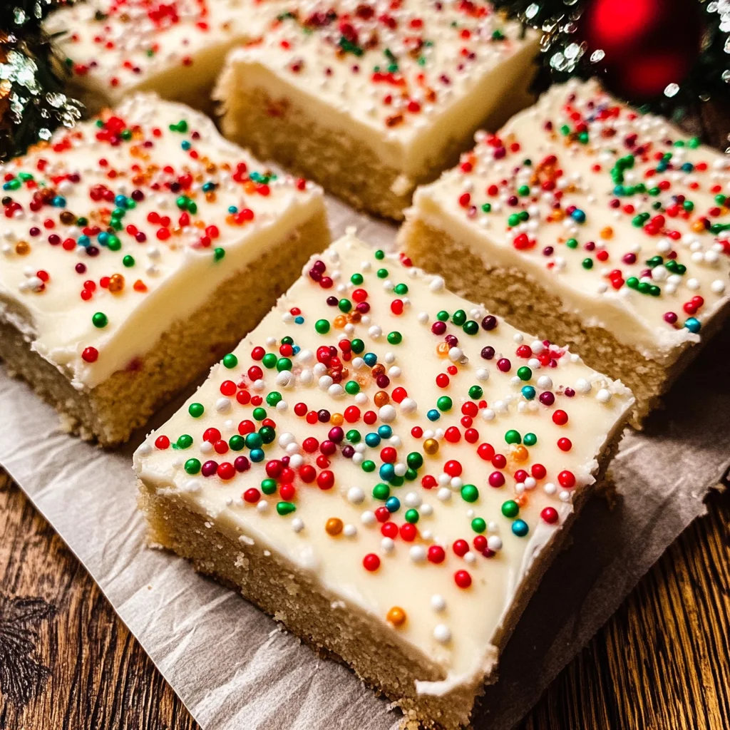 The best Christmas sugar cookie bars
