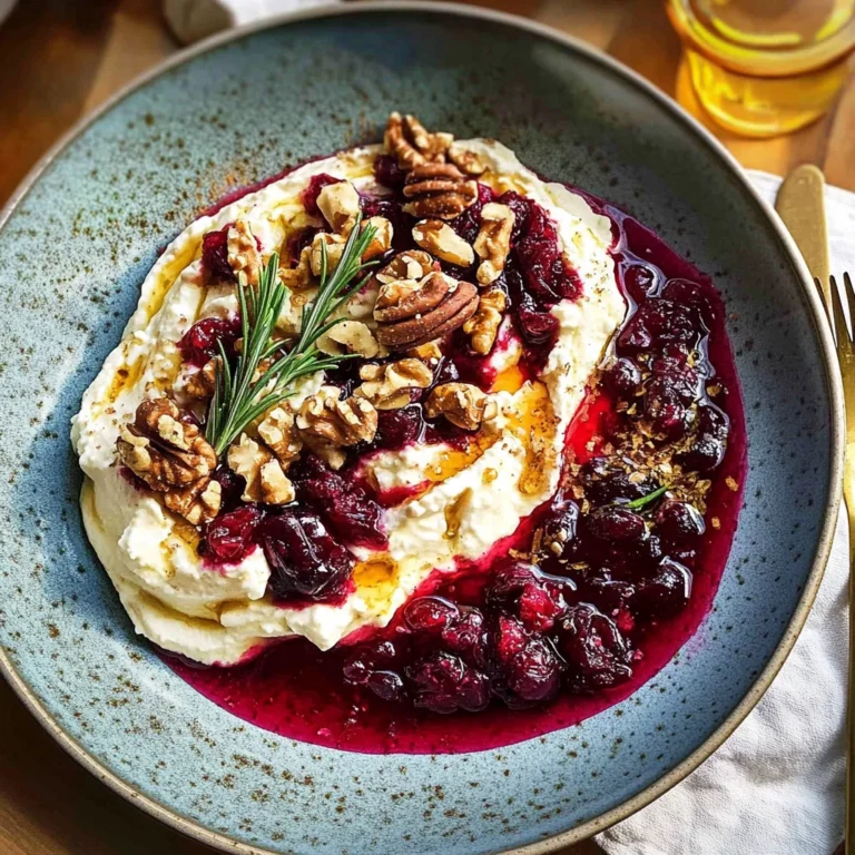 Whipped Feta with Cranberries & Walnuts