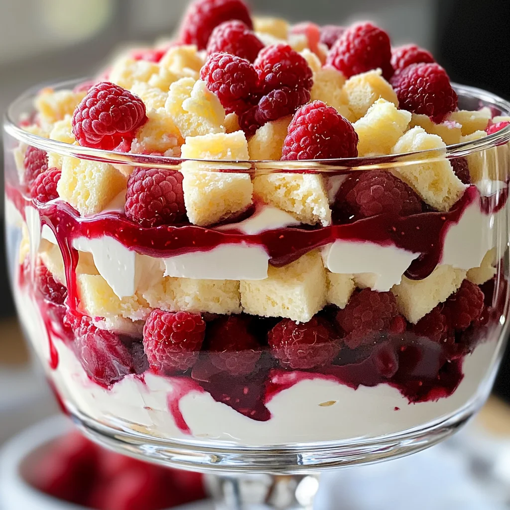 White Chocolate Raspberry Trifle