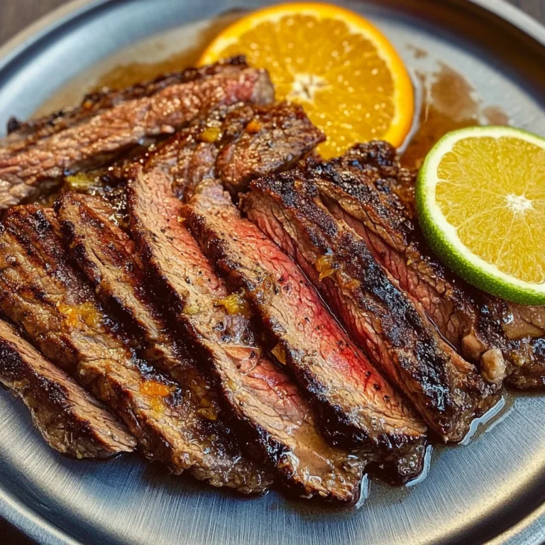 Zesty Skirt Steak Marinade with Orange Juice
