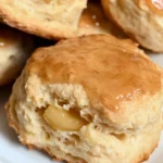 Apple Biscuits with Honey Butter Glaze