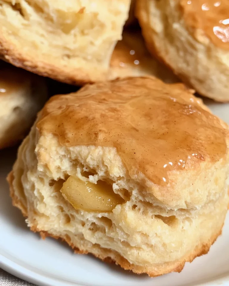 Apple Biscuits with Honey Butter Glaze